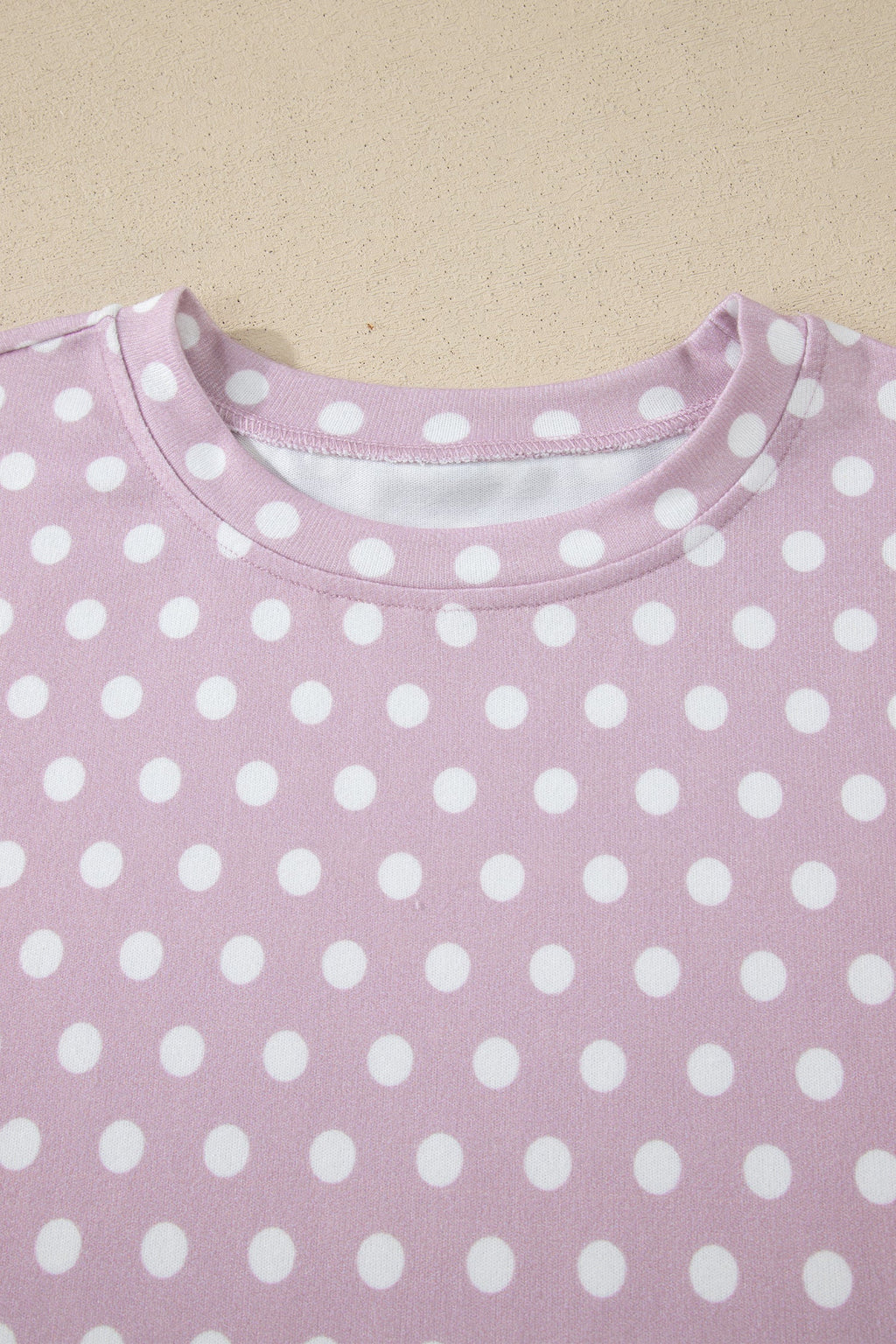 Polka Dot Relaxed Top & Drawning Shorts Set