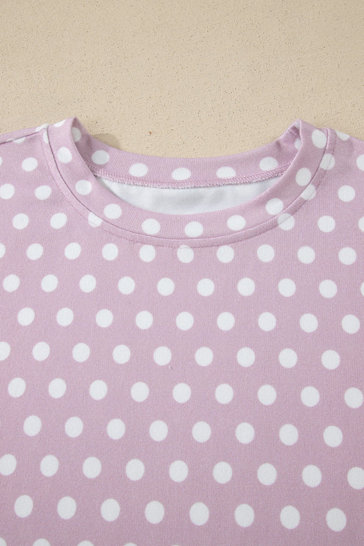 Polka Dot Relaxed Top & Drawning Shorts Set