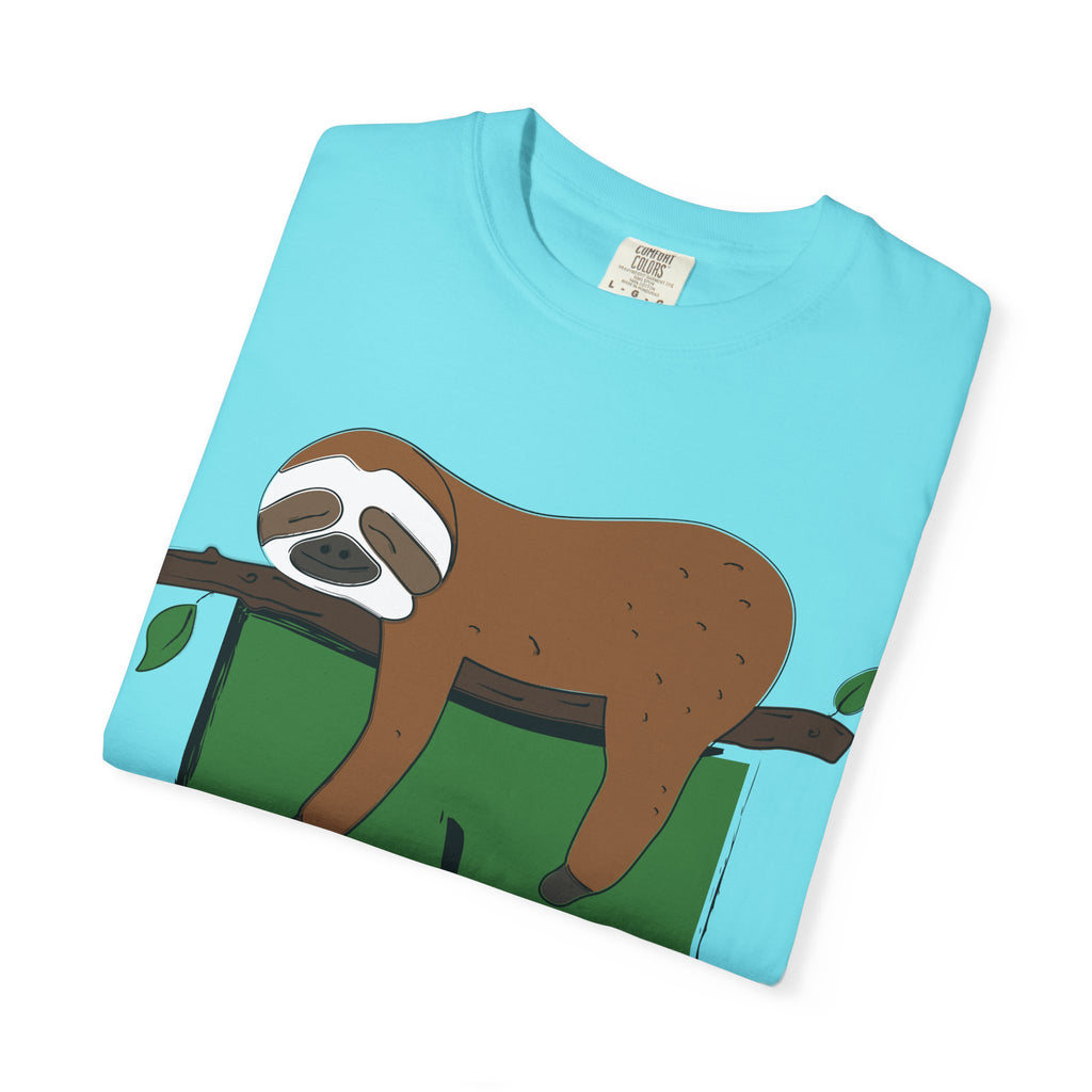 Sloth Pocket Tee — "Not Today" Lazy Sloth Graphic T-Shirt