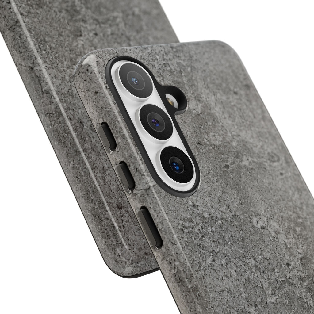 Concrete Texture Phone Case — Rugged Grey Protective iPhone Cover