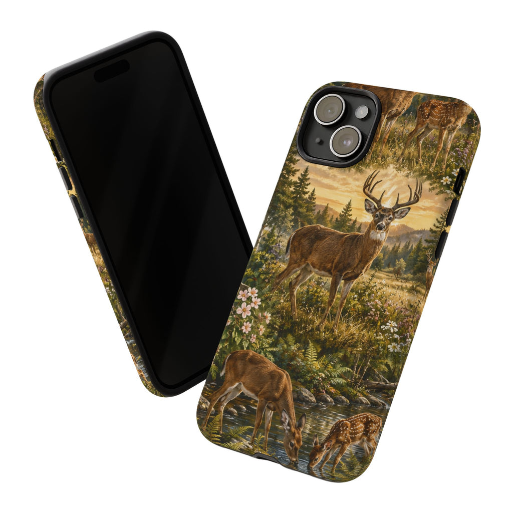 Deer Forest Phone Case — Woodland Bucks Nature iPhone Cover