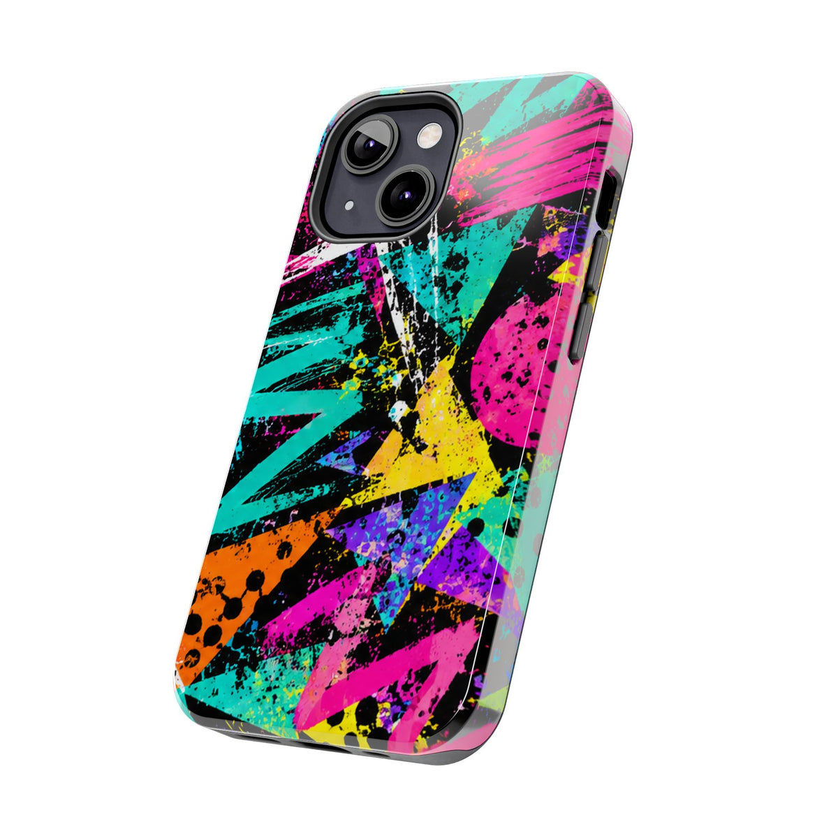 Tough Phone Case — Neon Graffiti Splash Protective Cover