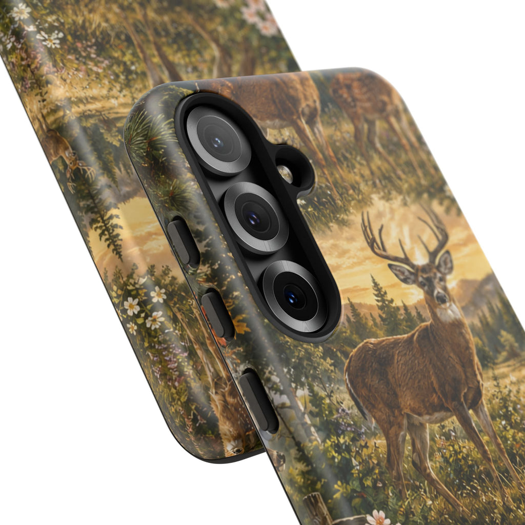 Deer Forest Phone Case — Woodland Bucks Nature iPhone Cover