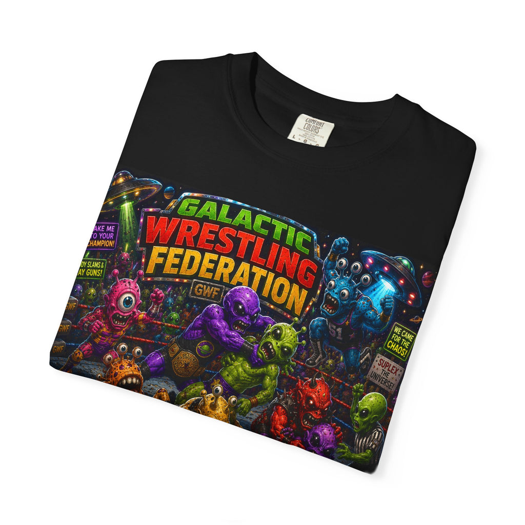 Galactic Wrestling Federation Shirt | Alien Monster Tournament Tee