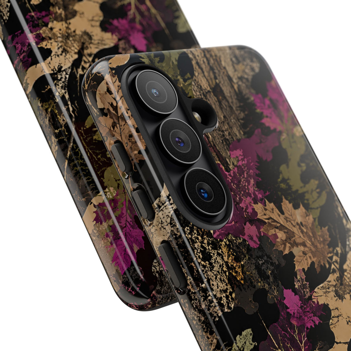 Camo Floral Tough Phone Case — Rugged Nature-Inspired Protection
