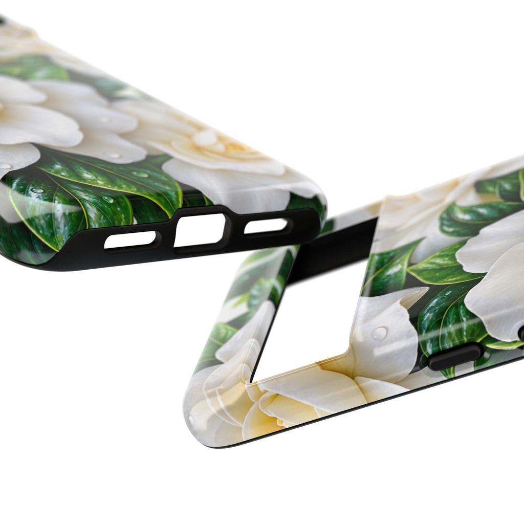 Floral Camellia Tough Case — White Gardenia Phone Cover