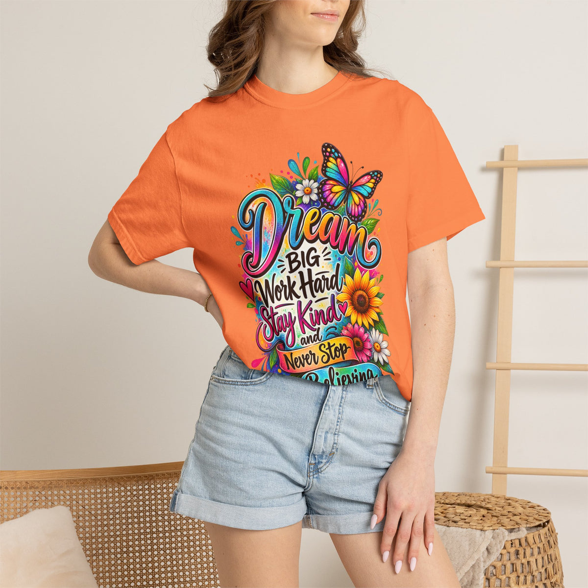 Inspirational 'Dream Big, Work Hard, Stay Kind' T-Shirt