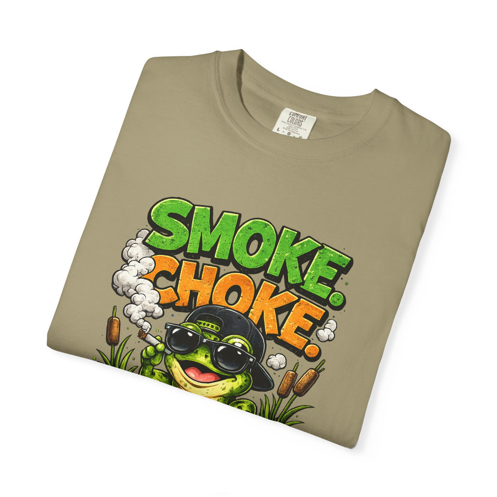 Smoke Choke Croak Frog T-shirt | Graphic Frog Tee