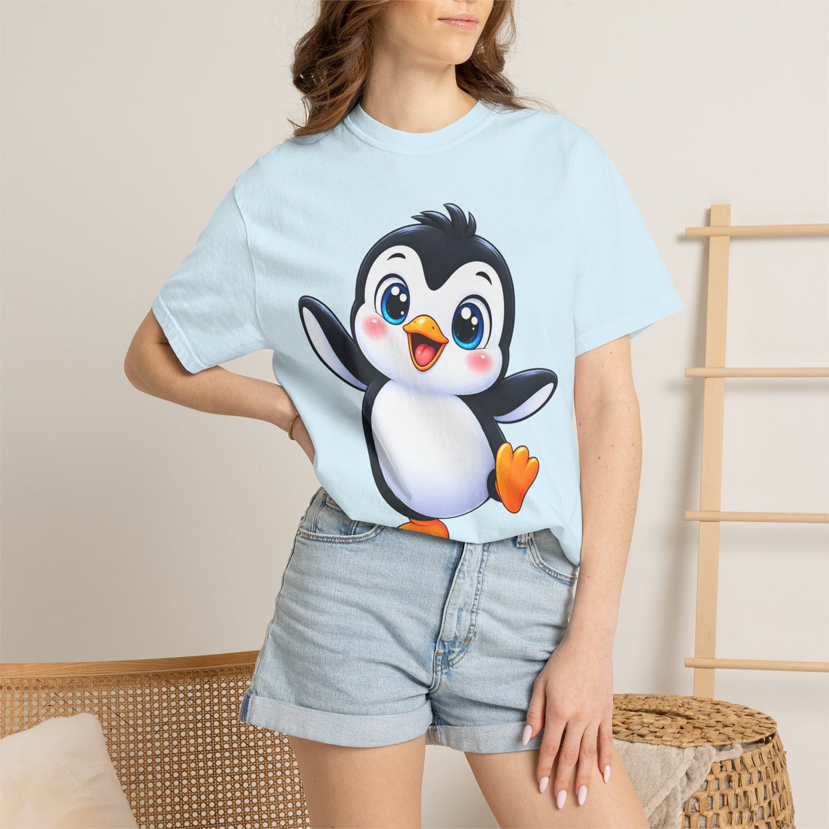 Cute Cartoon Penguin T-Shirt — Adorable Baby Penguin Graphic Tee