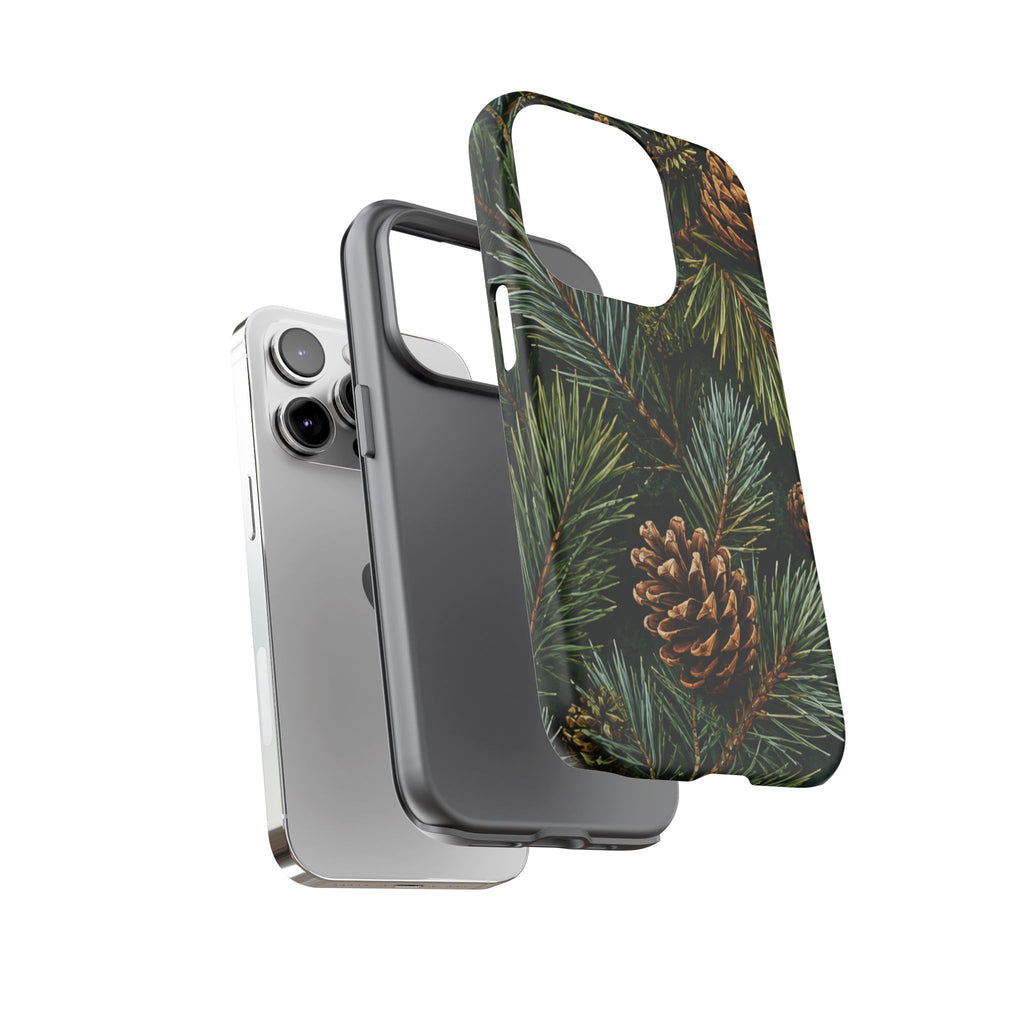 Pinecone Pines Phone Case — Festive Evergreen iPhone Cover