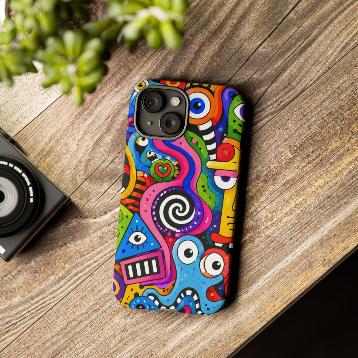 Colorful Abstract Doodle Tough Phone Case