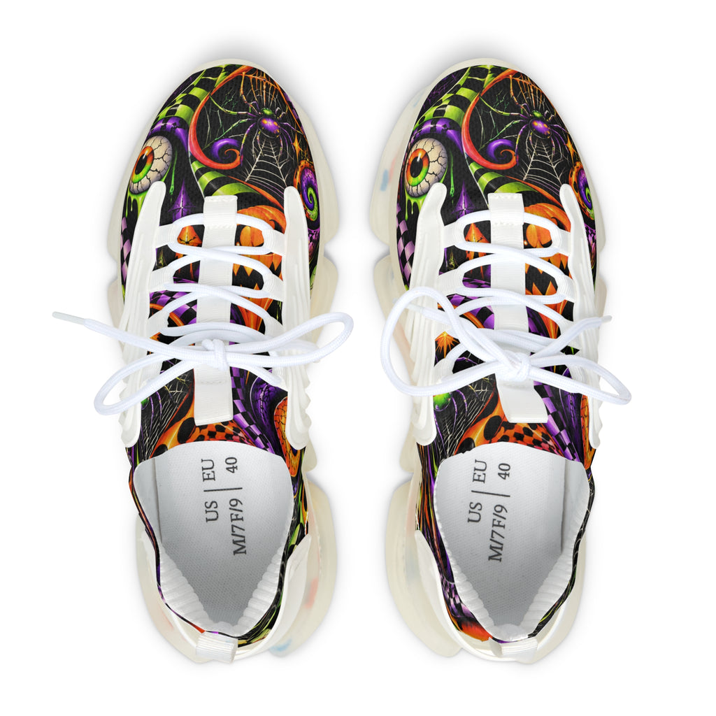 Women's Mesh Sneakers — Psychedelic Swirl Festival Running Shoes