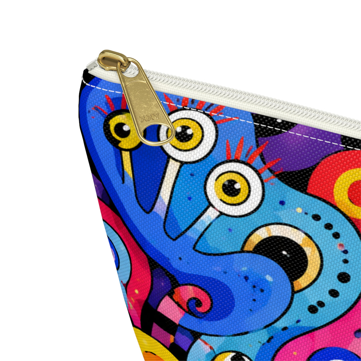 Colorful Abstract Monsters Accessory Pouch