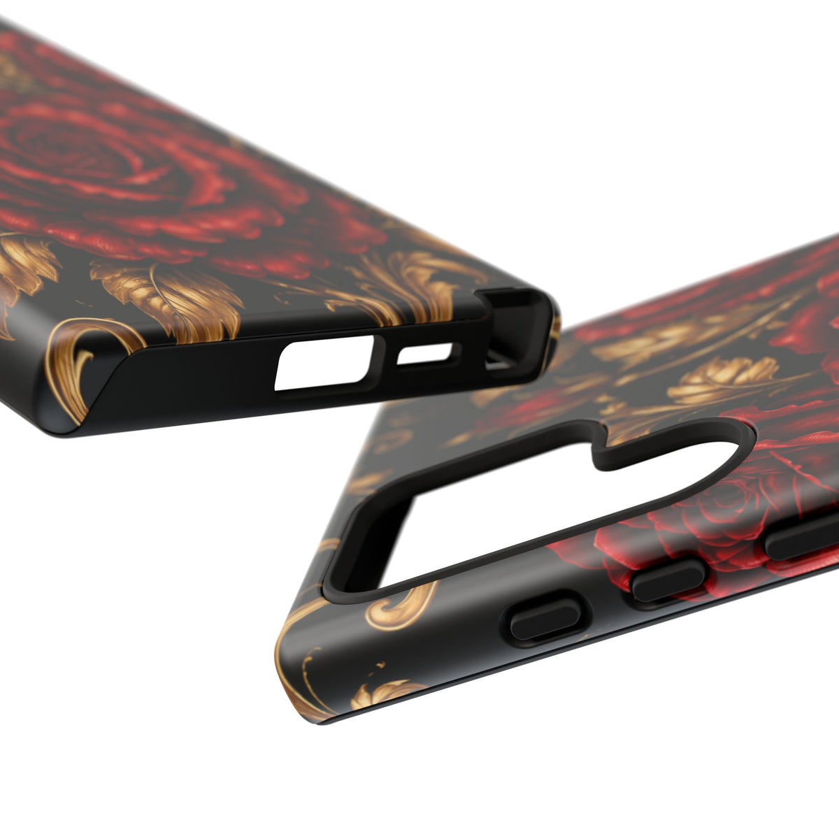 Tough Cases — Vintage Red Rose Floral Phone Case