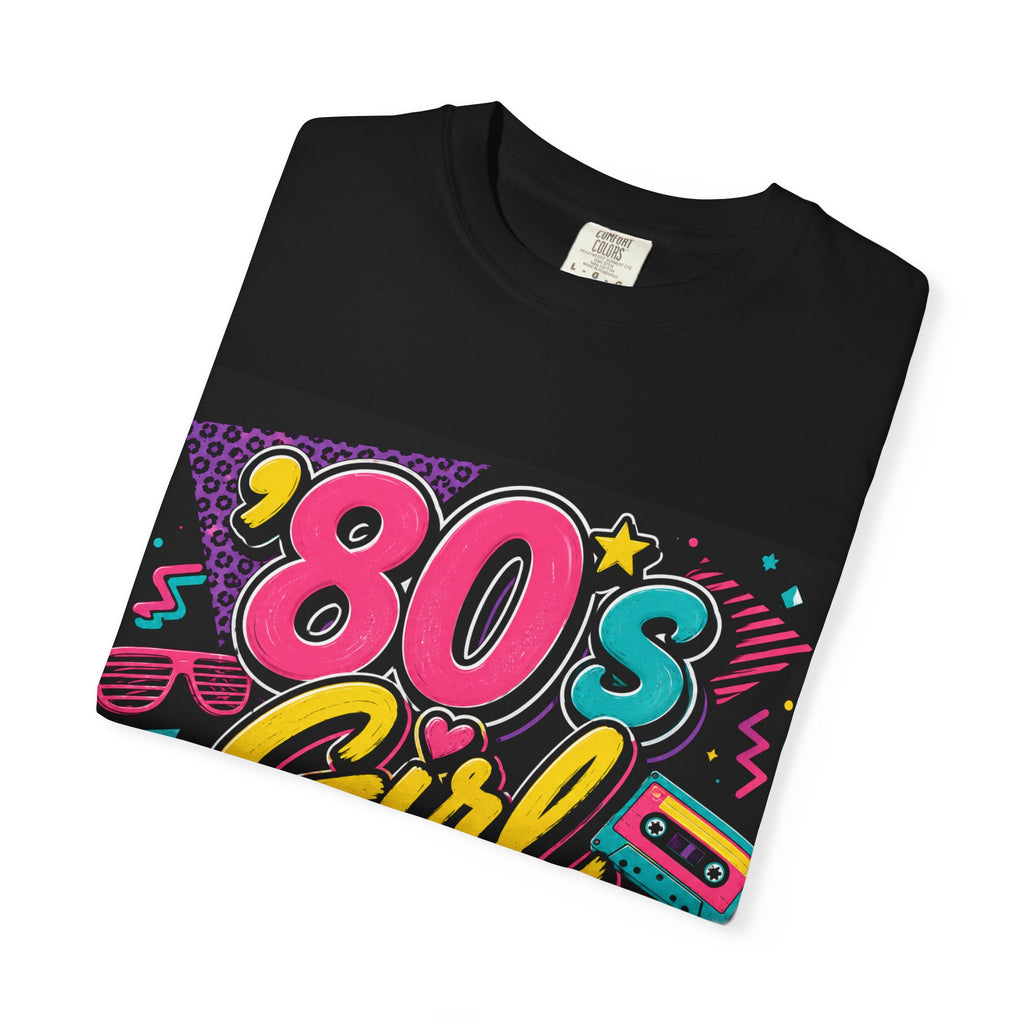 80s Girl Fer Shur T-shirt | Retro Neon 1980s Graphic Tee