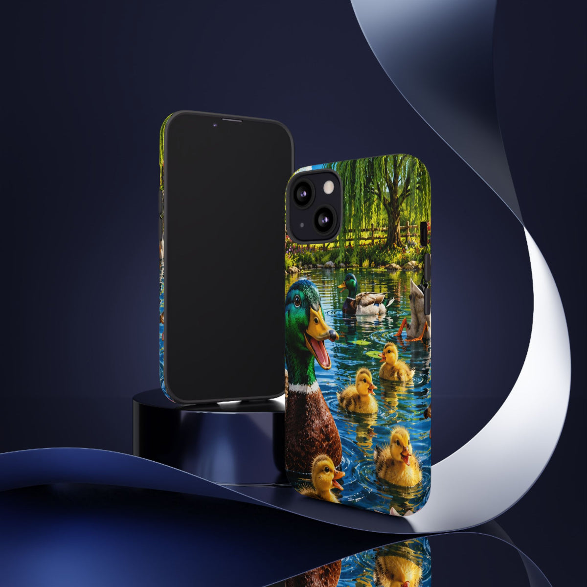 Duck Family Phone Case — Cute Mallard & Ducklings Protective Tough Case