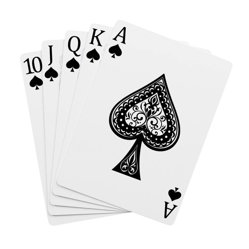 Neon Geometric Poker Playing Cards — Vibrant Casino Deck for Game Nights