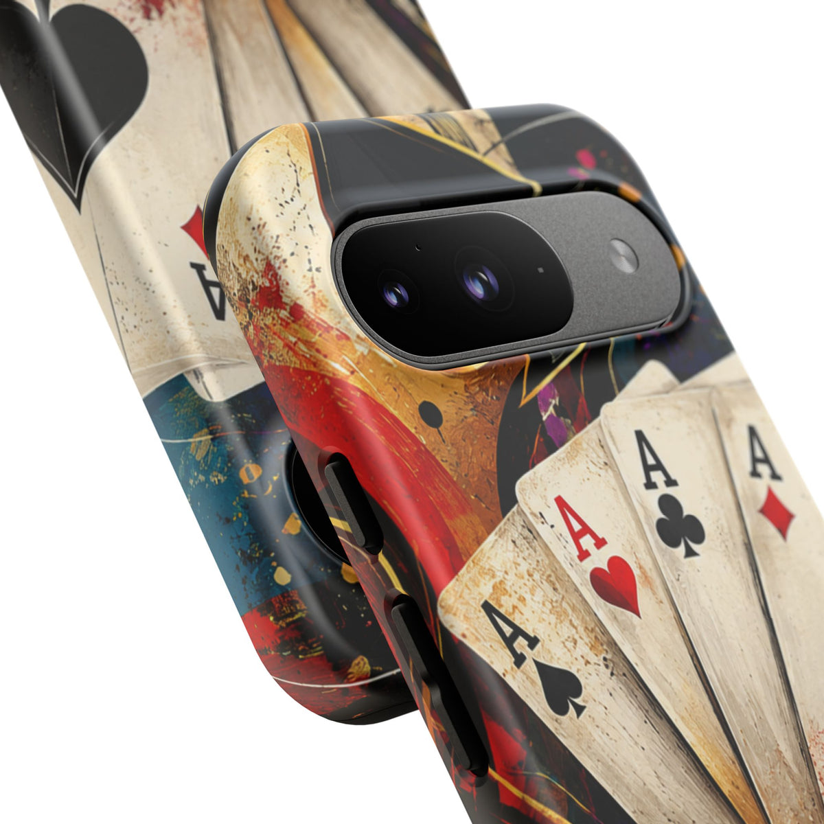 Casino Poker Ace Phone Case — Vintage Playing Cards & Chips Protective Cover