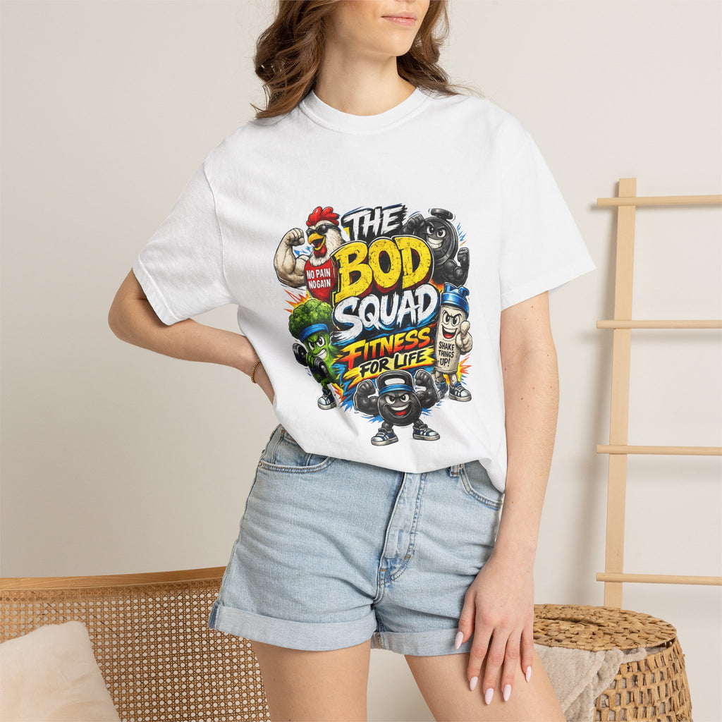 The Bod Squad Fitness For Life T-Shirt | Cartoon Gym Characters