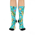 Cute Sea Turtle Crew Socks — Cushioned Ocean Animal Socks