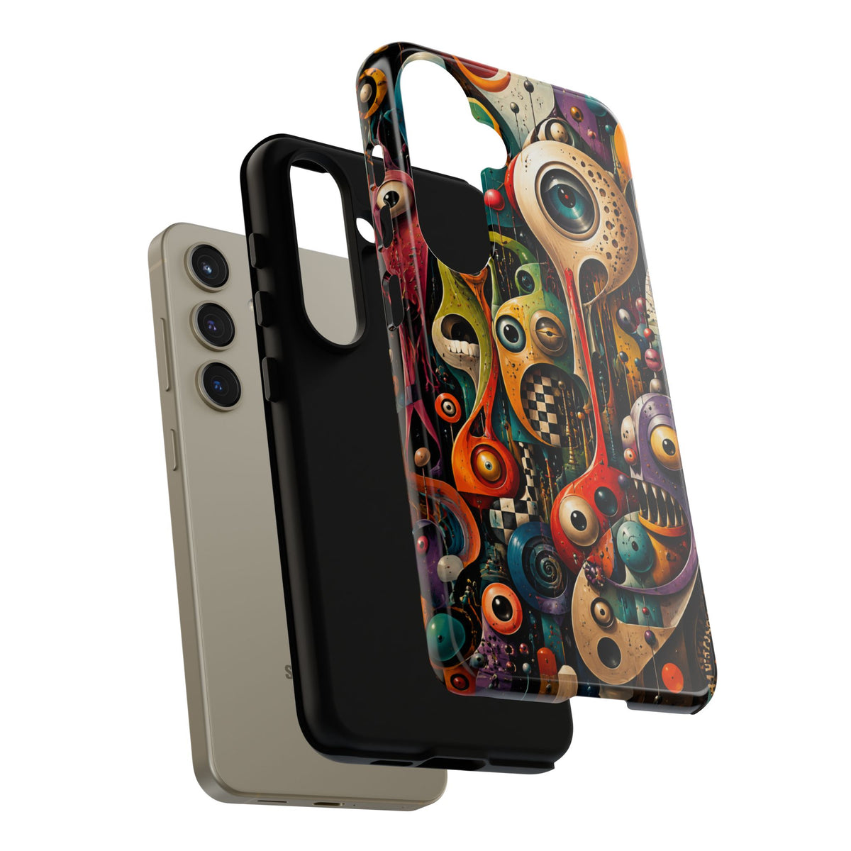 Surreal Monster Art Phone Case — Colorful Abstract Creature Design