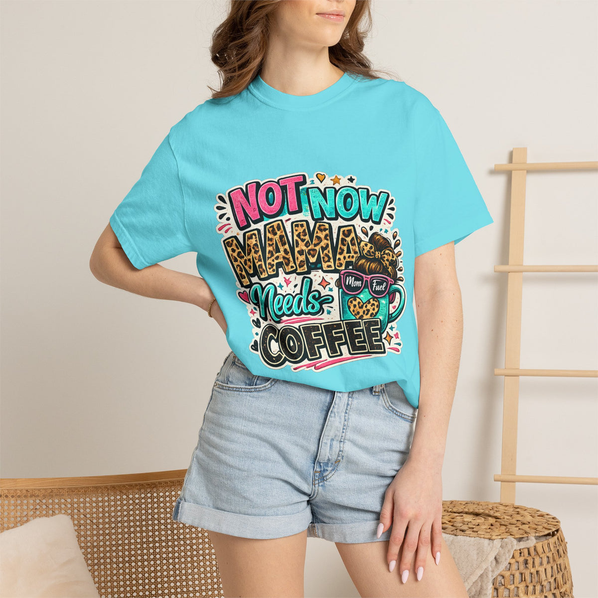 Not Now Mama Needs Coffee T-shirt | Mom Coffee Graphic Tee