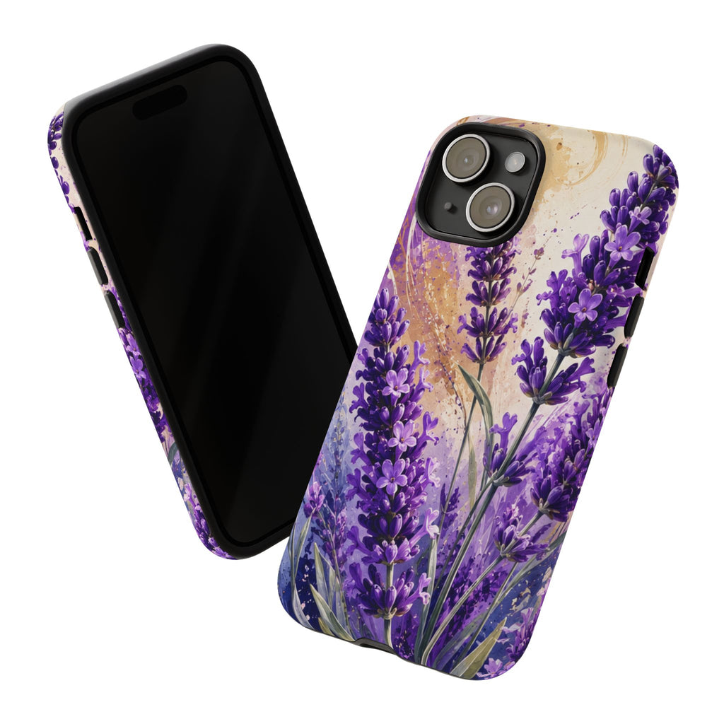 Lavender Bouquet Tough Phone Case — Protective Floral iPhone Case