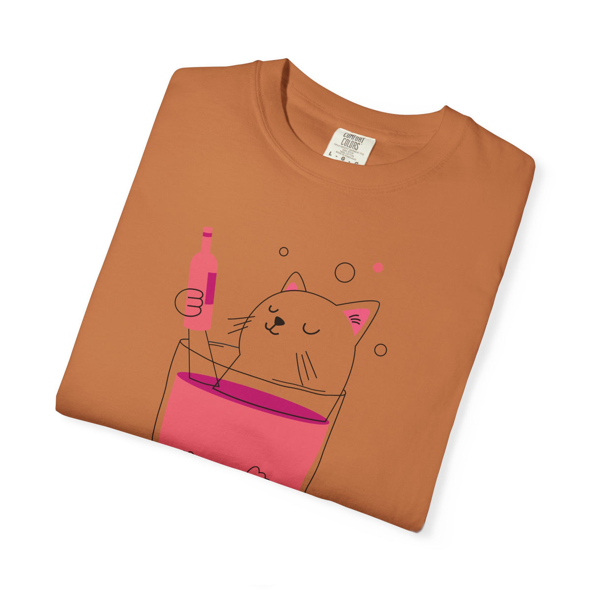 Cat in Wine Glass T-shirt | be good do good design