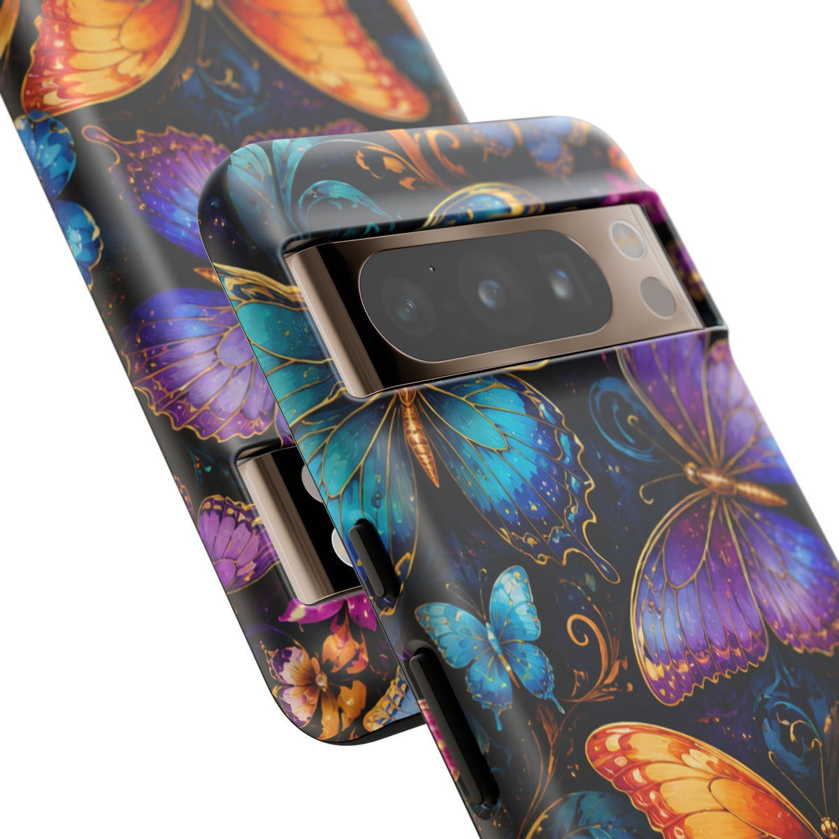 Butterfly Tough Phone Case — Colorful Floral Butterflies Protective Cover