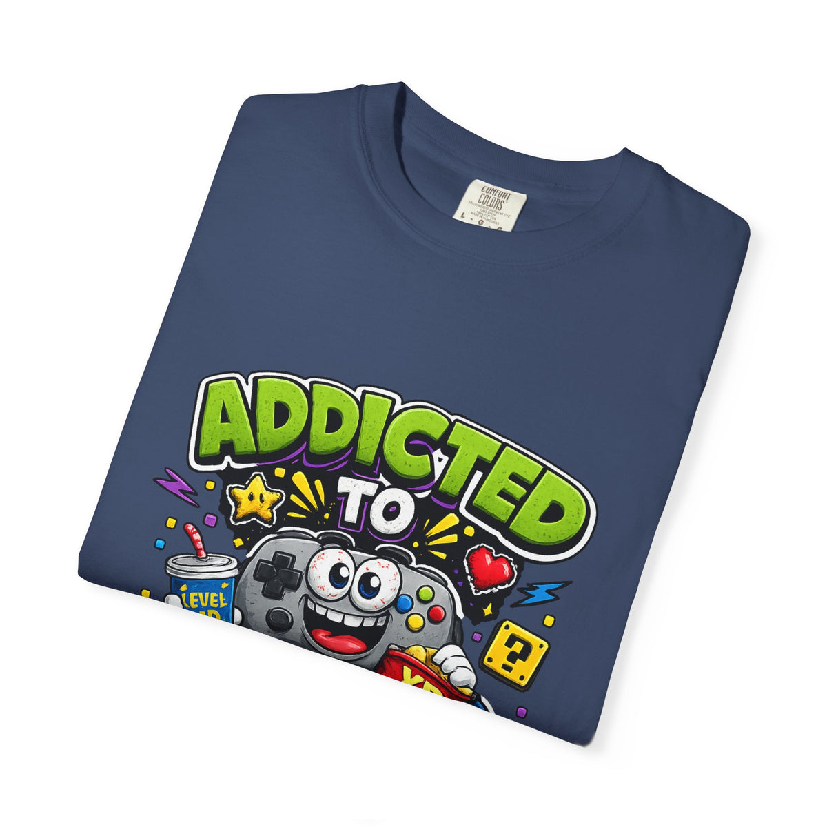 Addicted to Video Games T-Shirt | Gamer Controller Graphic Tee