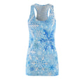 Blue Snowflake Racerback Dress — Winter Holiday AOP