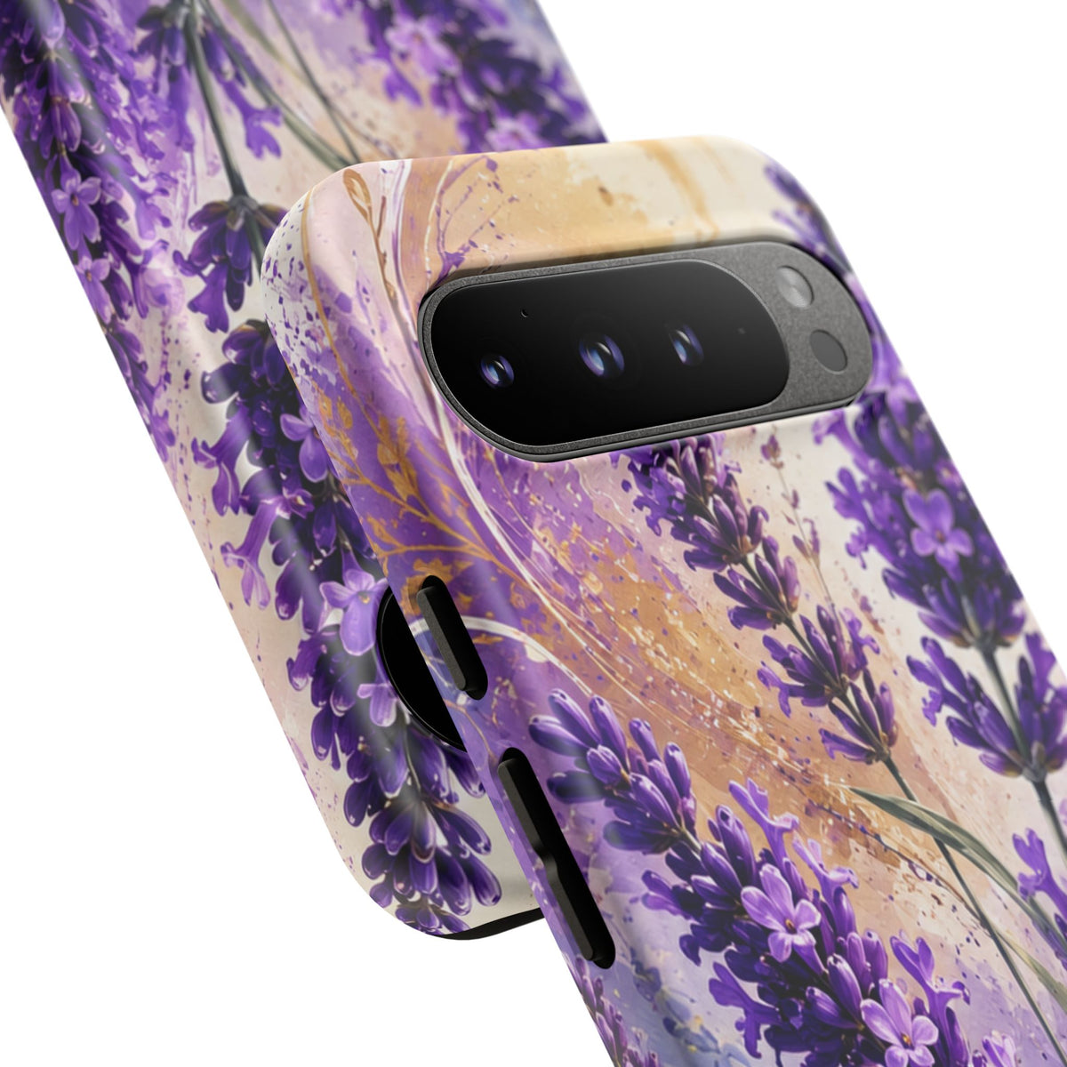 Lavender Bouquet Tough Phone Case — Protective Floral iPhone Case