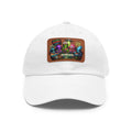 Alien Poker Crew Dad Hat | Leather Patch Baseball Cap