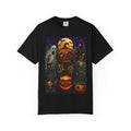 Spooky Halloween Pumpkin Stack T-shirt | Jack-o'-Lanterns, Ghosts, Haunted House