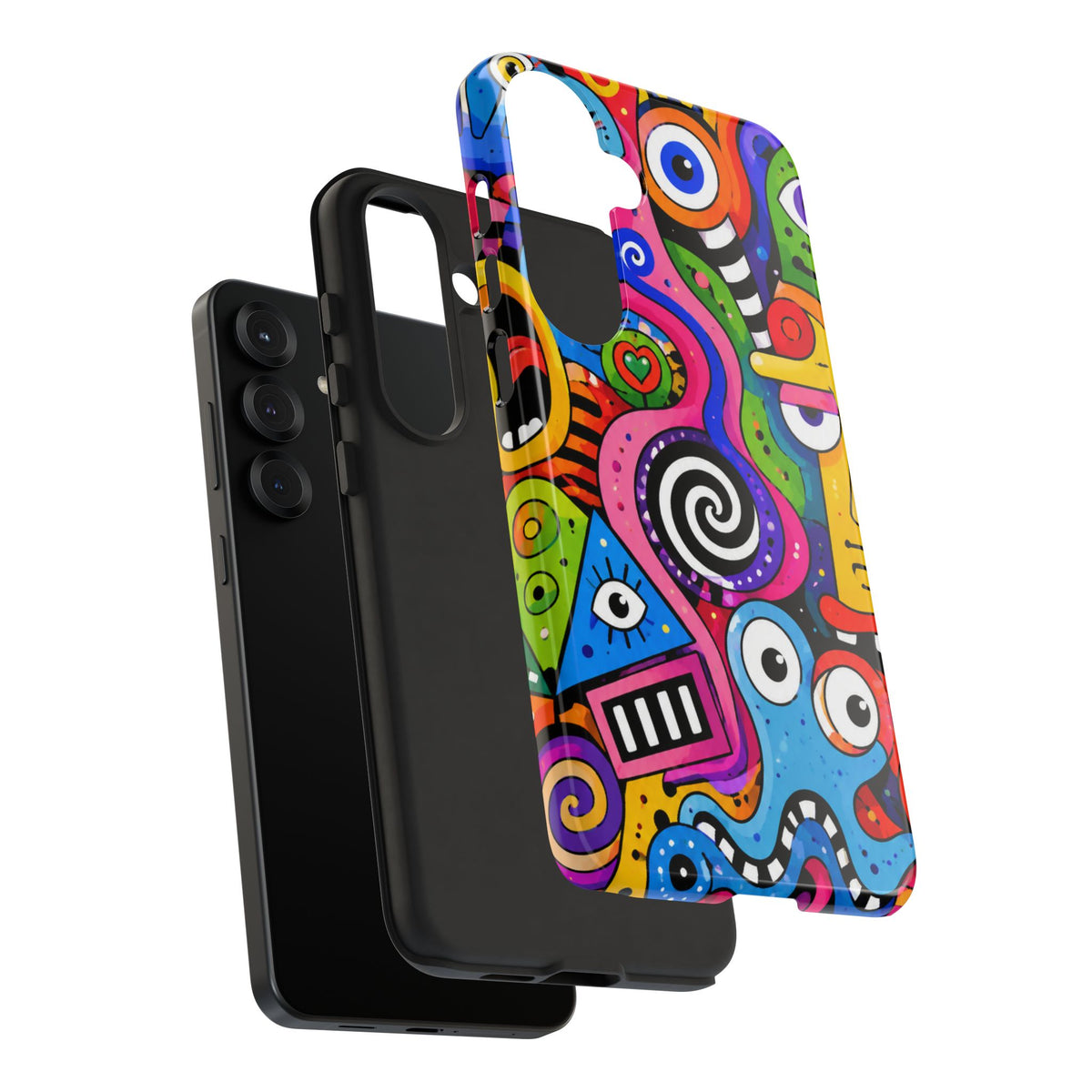 Colorful Abstract Doodle Tough Phone Case