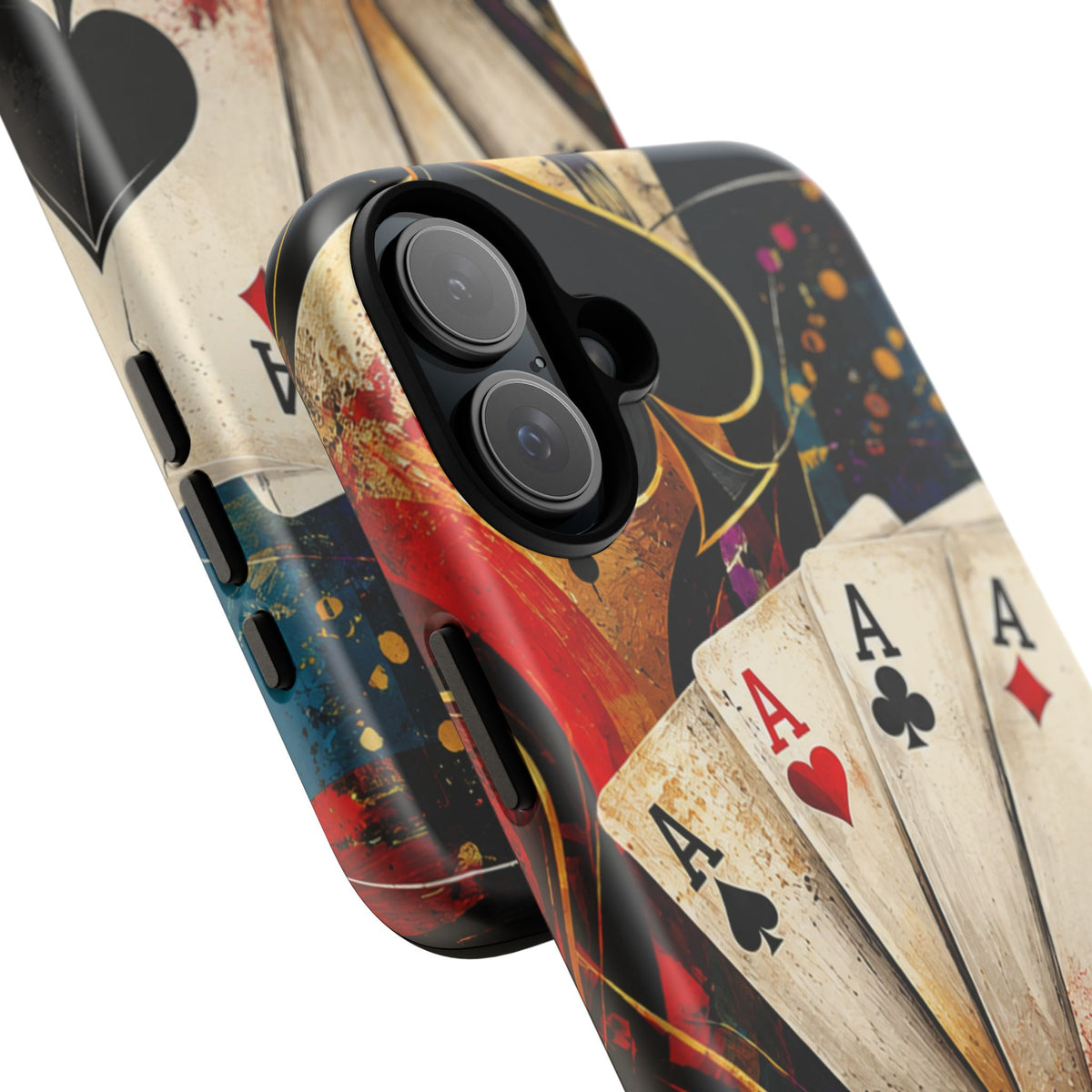 Casino Poker Ace Phone Case — Vintage Playing Cards & Chips Protective Cover