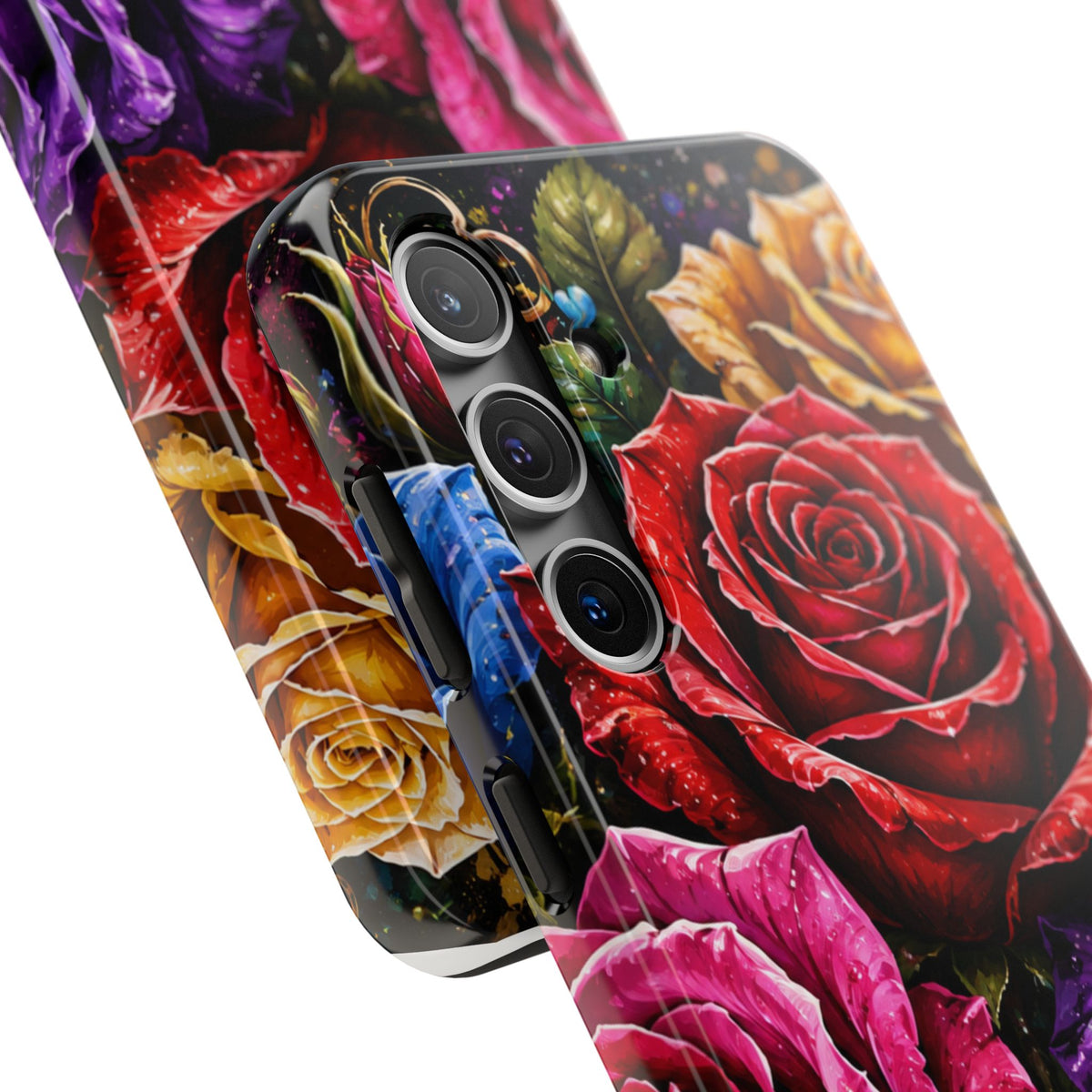 Tough Phone Case — Vibrant Rose Garden Protective Phone Cover