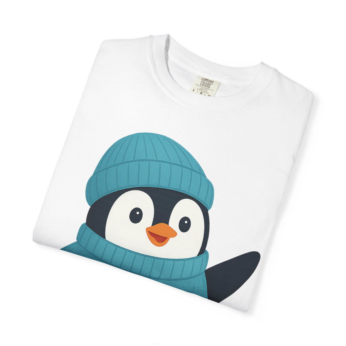 Cute Penguin in Blue Knit Tee