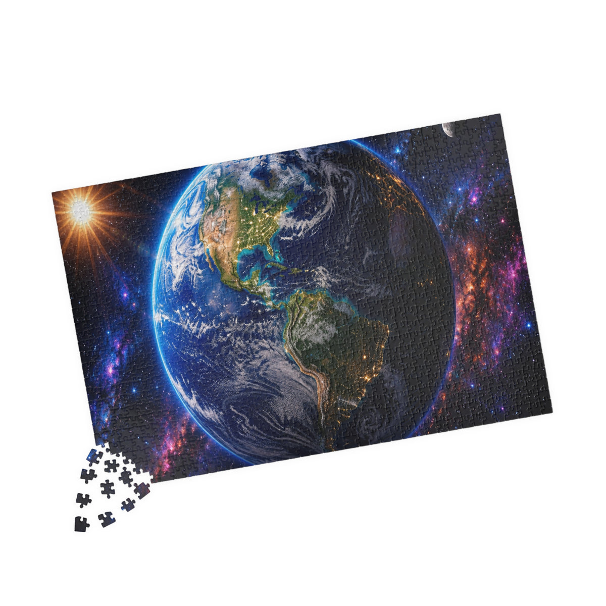 Earth from Space Jigsaw Puzzle — Planetary Scene Puzzle (110–1014 Pieces)