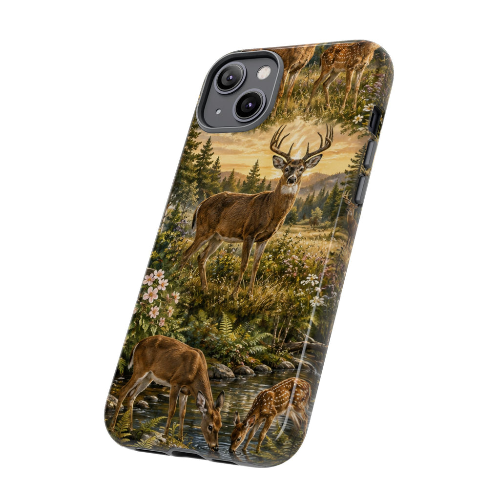 Deer Forest Phone Case — Woodland Bucks Nature iPhone Cover