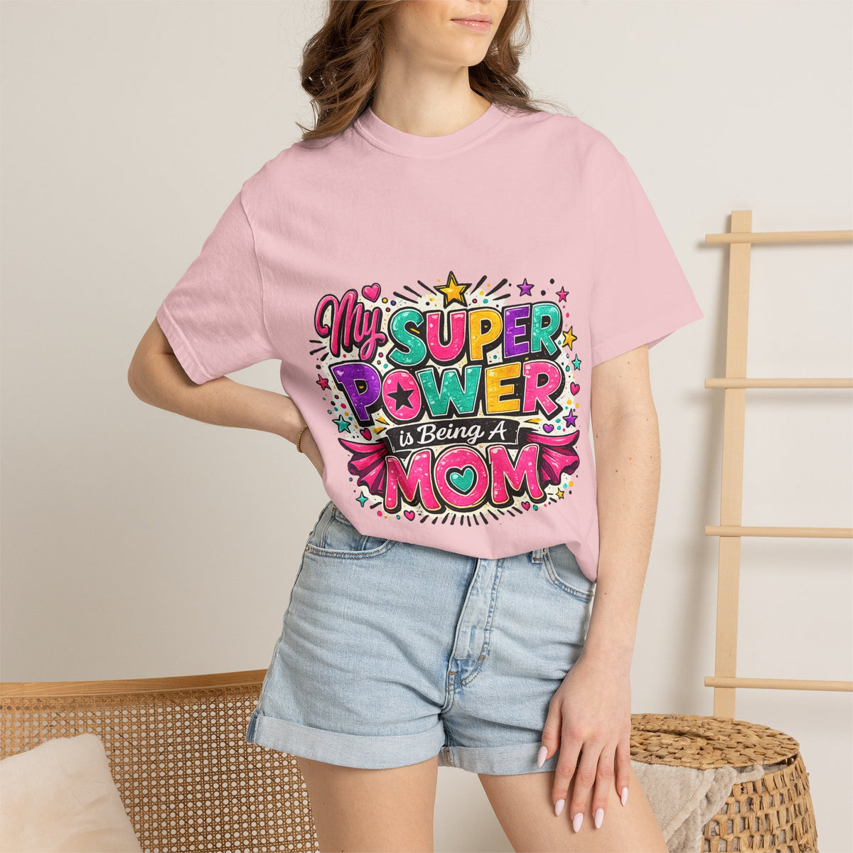 My Super Power Is Being A Mom T-shirt | Mom Graphic Tee