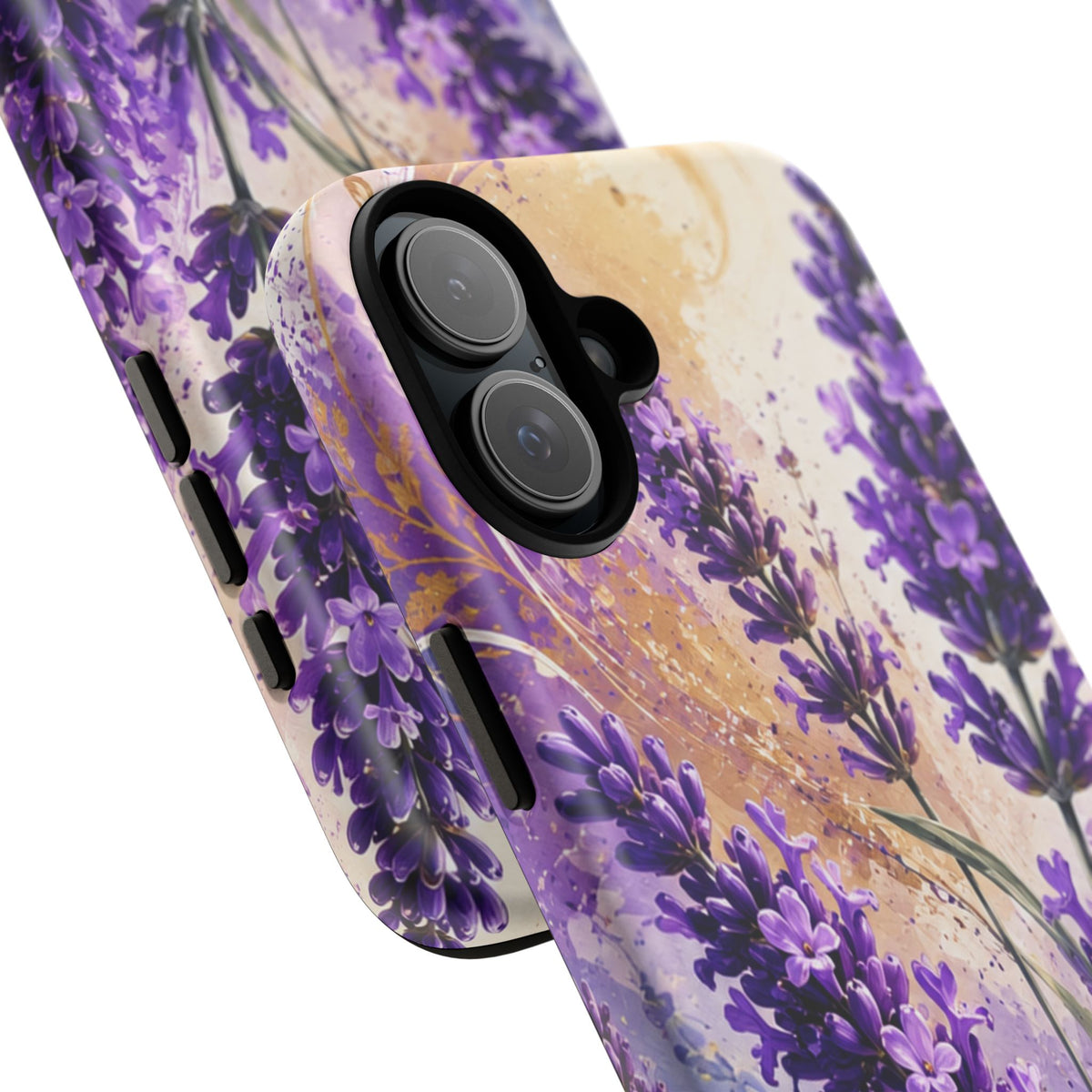 Lavender Bouquet Tough Phone Case — Protective Floral iPhone Case
