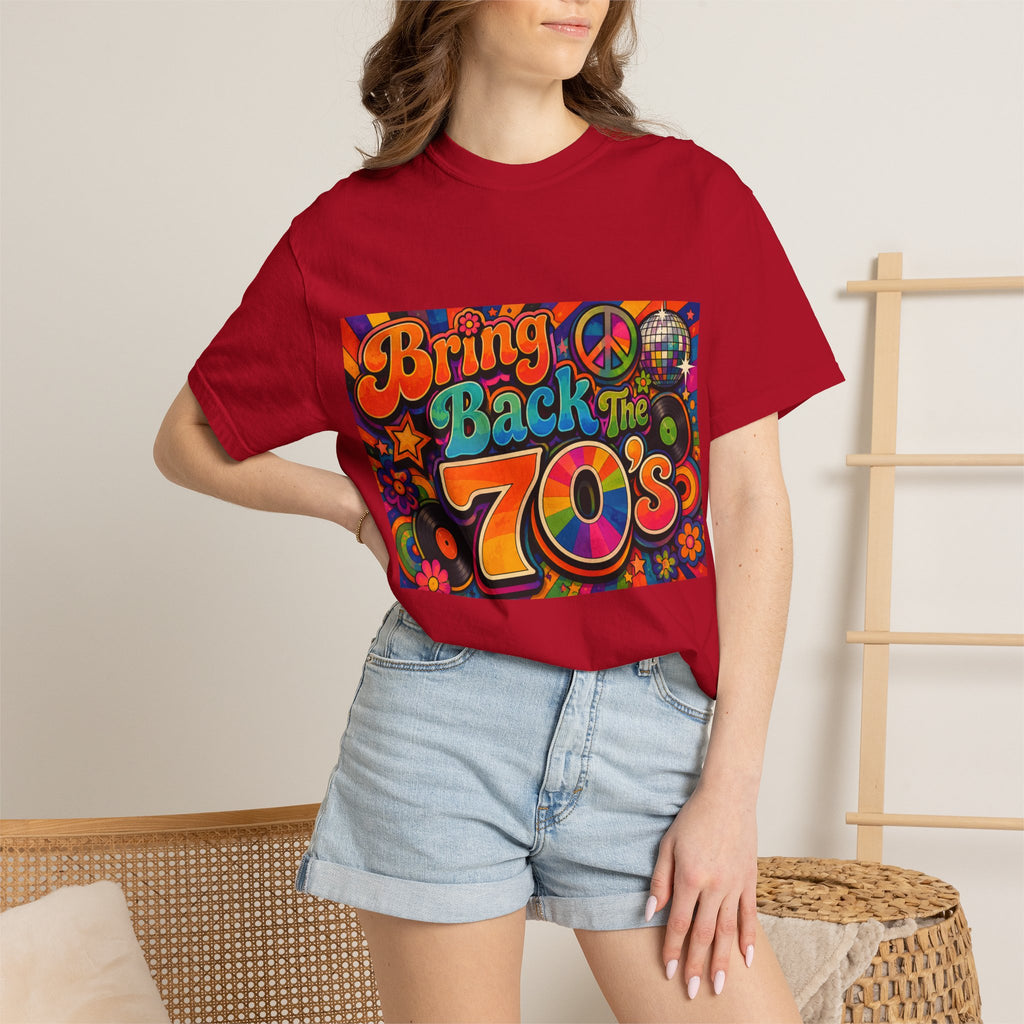 Bring Back the 70s T-shirt | Retro Psychedelic Disco Design