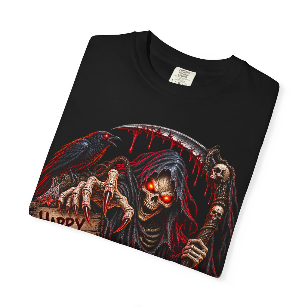 Halloween Grim Reaper Pumpkin T-Shirt — Happy Halloween Graphic Tee