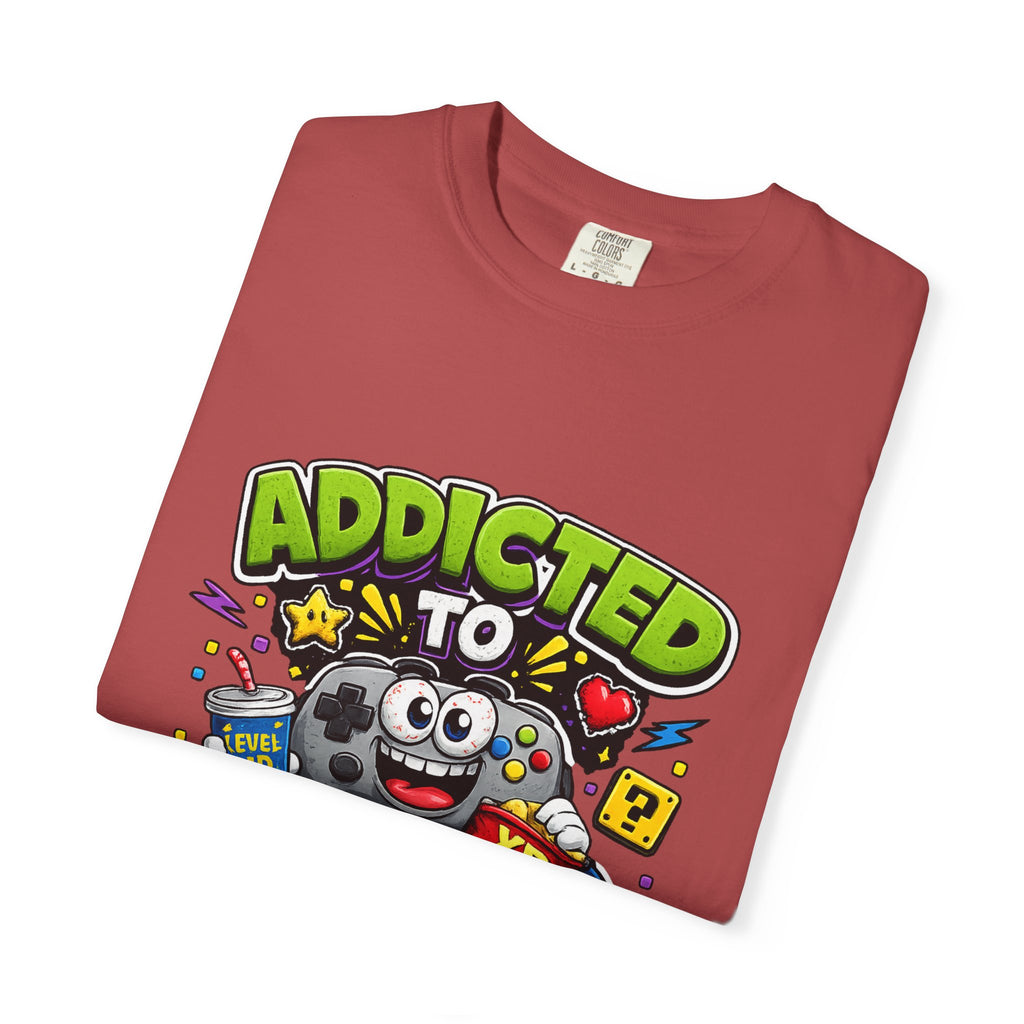 Addicted to Video Games T-Shirt | Gamer Controller Graphic Tee