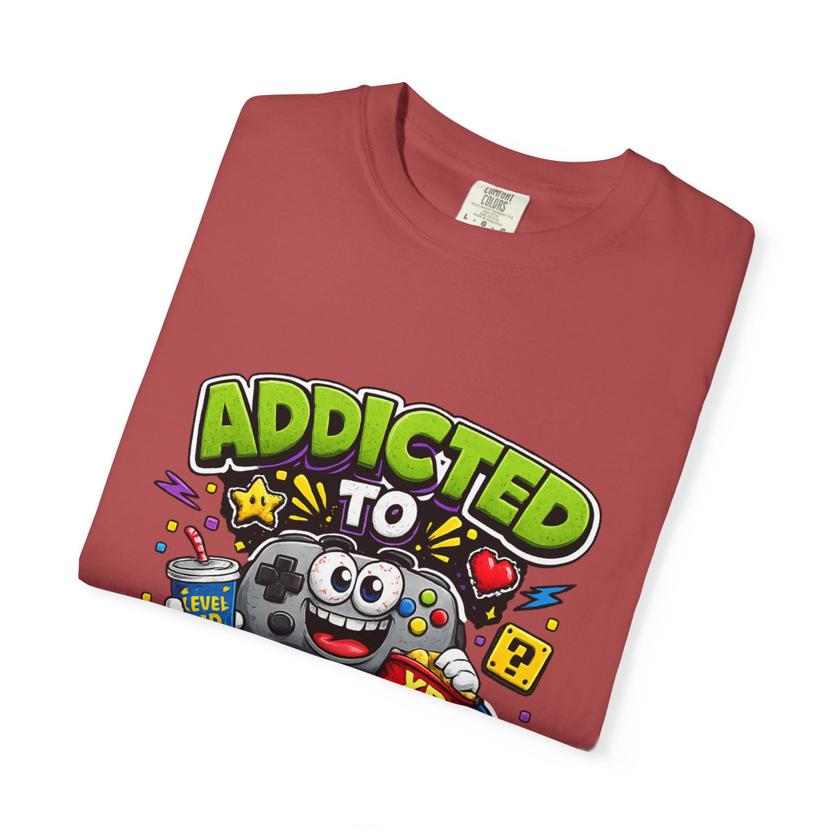 Addicted to Video Games T-Shirt | Gamer Controller Graphic Tee
