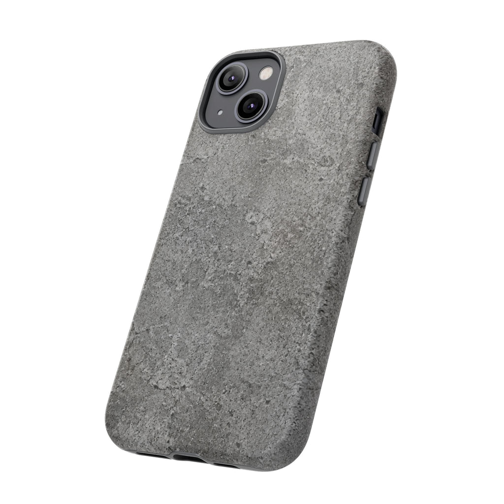 Concrete Texture Phone Case — Rugged Grey Protective iPhone Cover