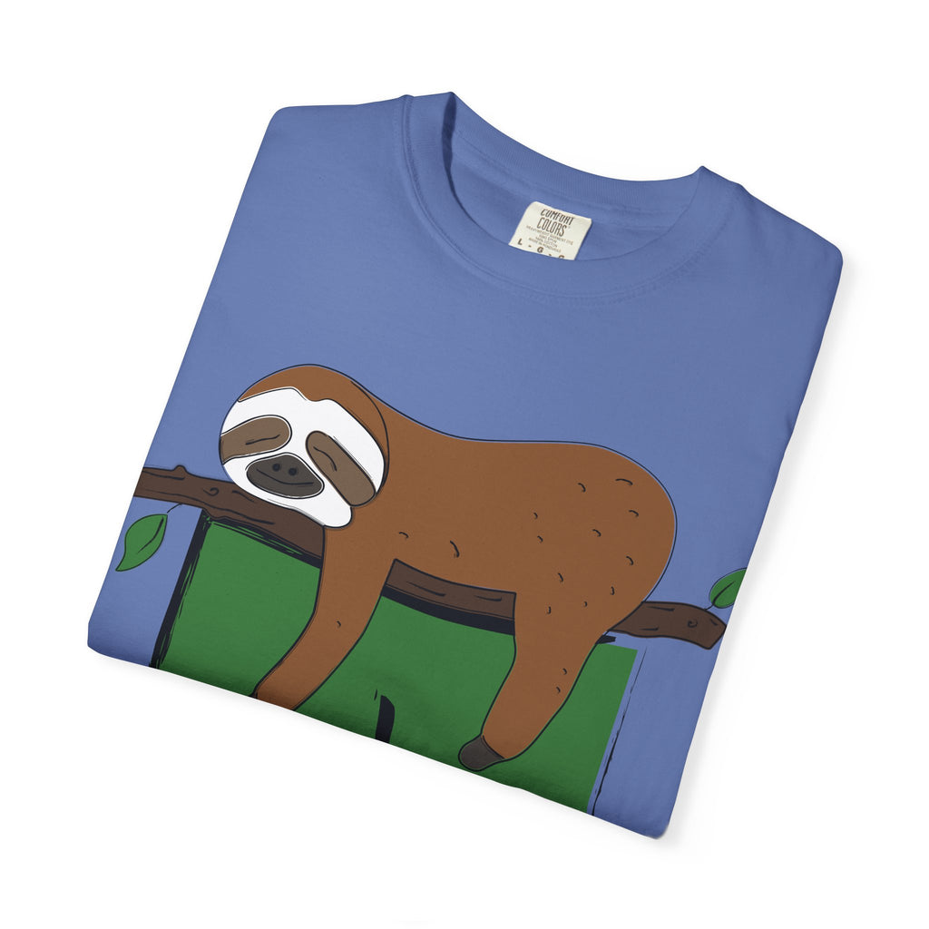 Sloth Pocket Tee — "Not Today" Lazy Sloth Graphic T-Shirt