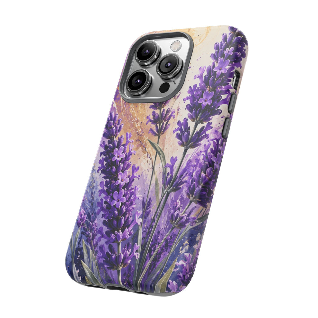 Lavender Bouquet Tough Phone Case — Protective Floral iPhone Case