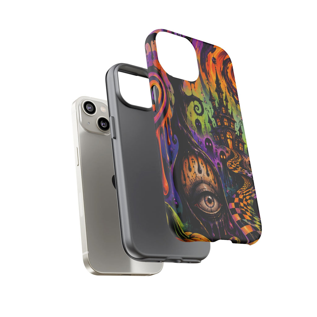 Phone Case — Psychedelic Haunted House Halloween Design